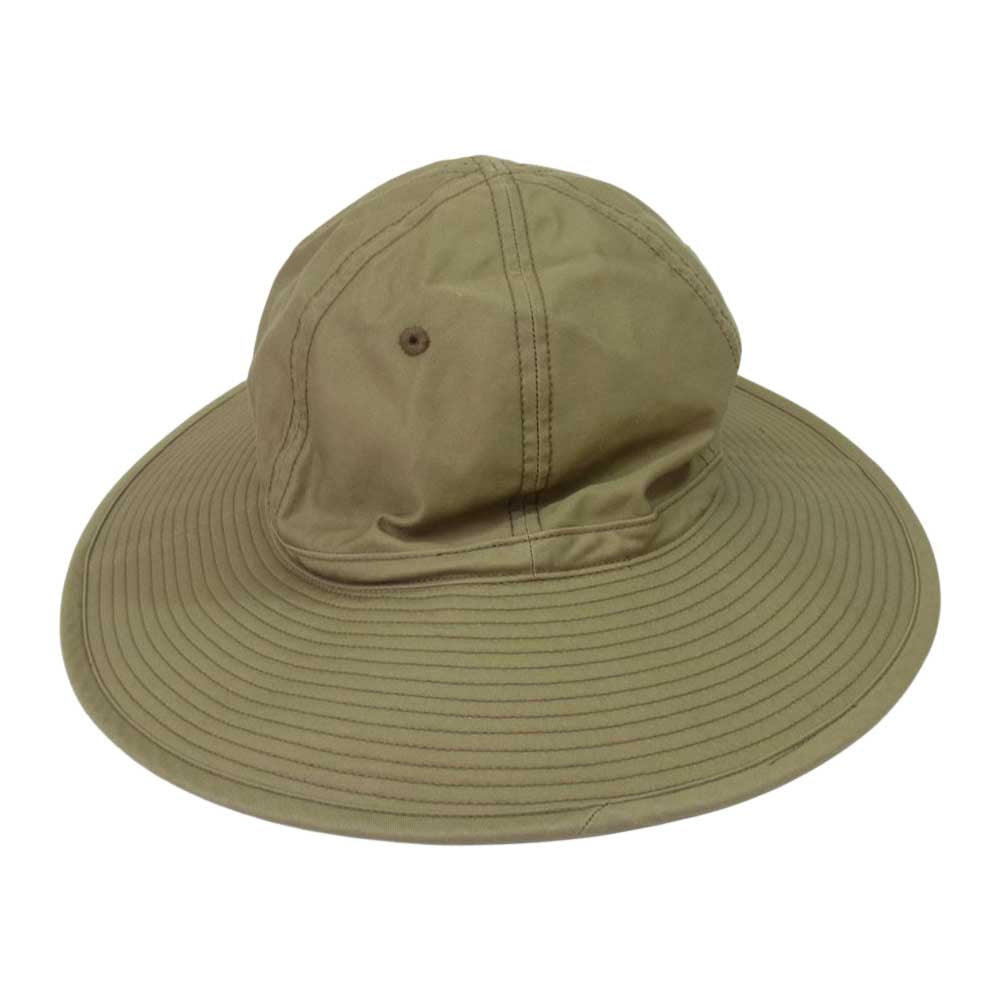 Nigel Cabourn ナイジェルケーボン 8046-00-66003 1940s US ARMY HAT LIGHT MOLESKIN ライトモールスキン ミリタリー ハット カーキ系 L【新古品】【未使用】【中古】