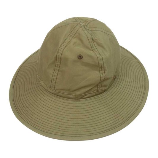 Nigel Cabourn ナイジェルケーボン 8046-00-66003 1940s US ARMY HAT LIGHT MOLESKIN ライトモールスキン ミリタリー ハット カーキ系 M【新古品】【未使用】【中古】
