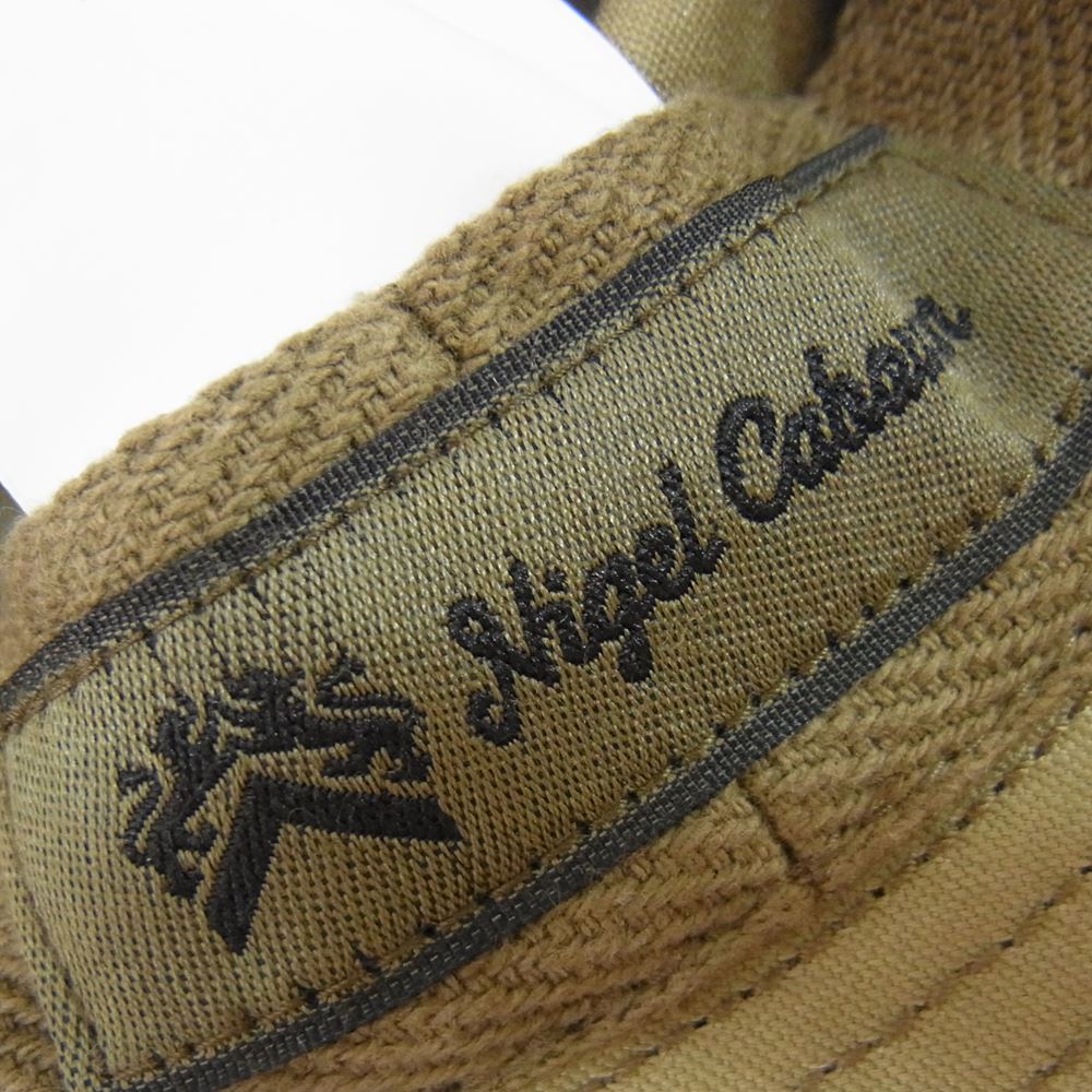 Nigel Cabourn ナイジェルケーボン 8046-00-66003 1940s US ARMY HAT LIGHT MOLESKIN ライトモールスキン ミリタリー ハット カーキ系 M【新古品】【未使用】【中古】
