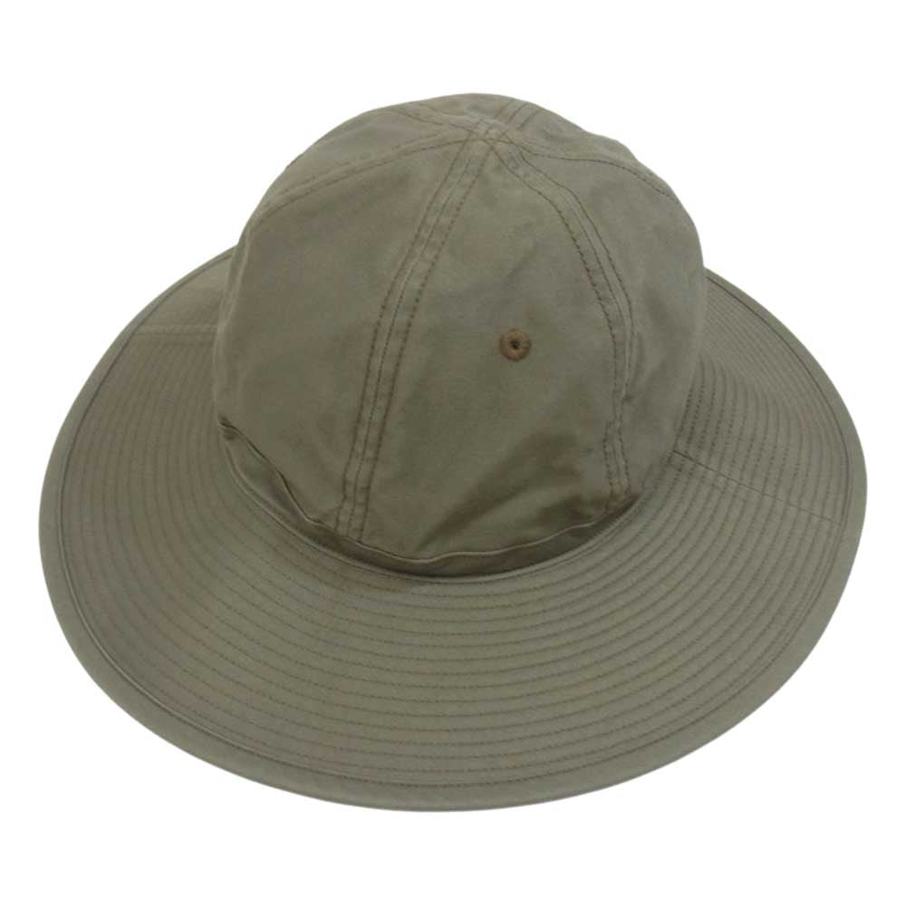 Nigel Cabourn ナイジェルケーボン 8046-00-66003 1940s US ARMY HAT LIGHT MOLESKIN ライトモールスキン ミリタリー ハット カーキ系 M【新古品】【未使用】【中古】