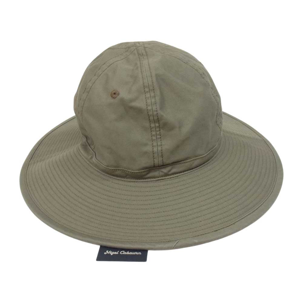 Nigel Cabourn ナイジェルケーボン 8046-00-66003 1940s US ARMY HAT LIGHT MOLESKIN ライトモールスキン ミリタリー ハット カーキ系 M【新古品】【未使用】【中古】
