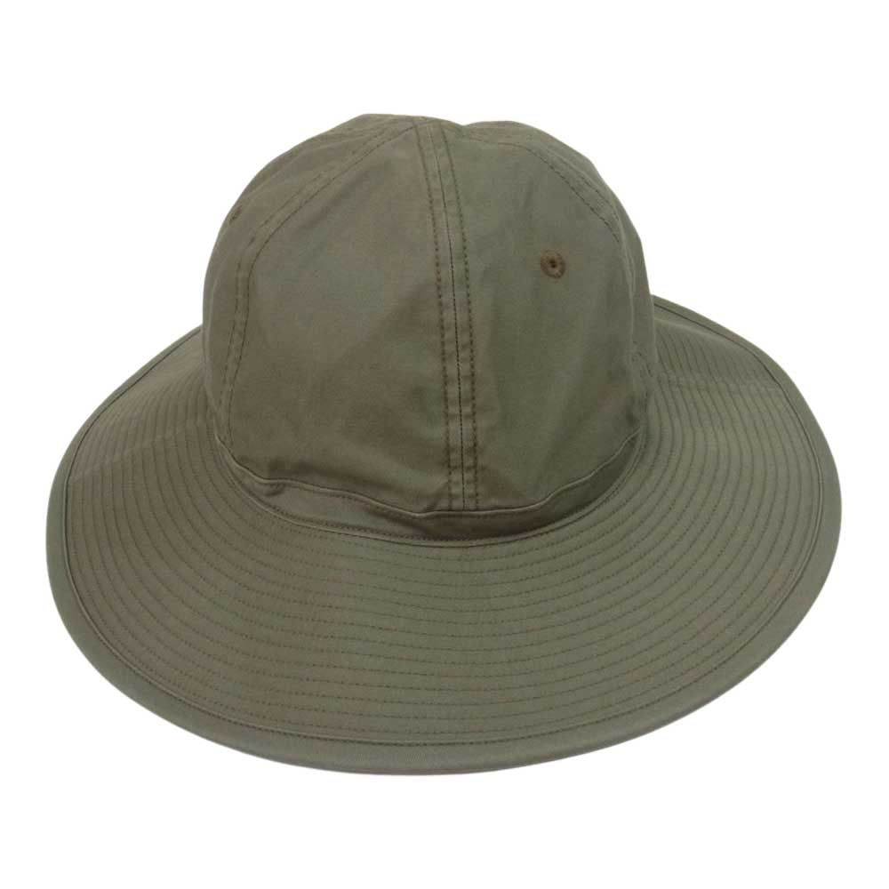Nigel Cabourn ナイジェルケーボン 8046-00-66003 1940s US ARMY HAT LIGHT MOLESKIN ライトモールスキン ミリタリー ハット カーキ系 M【新古品】【未使用】【中古】
