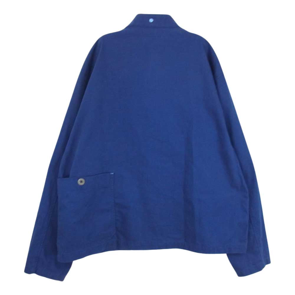 Nigel Cabourn ナイジェルケーボン 8046-13-80010 × LYBRO ライブロ RAILROAD JACKET COTTON TWILL スタンドカラー ジャケット ネイビー系 50【極上美品】【中古】