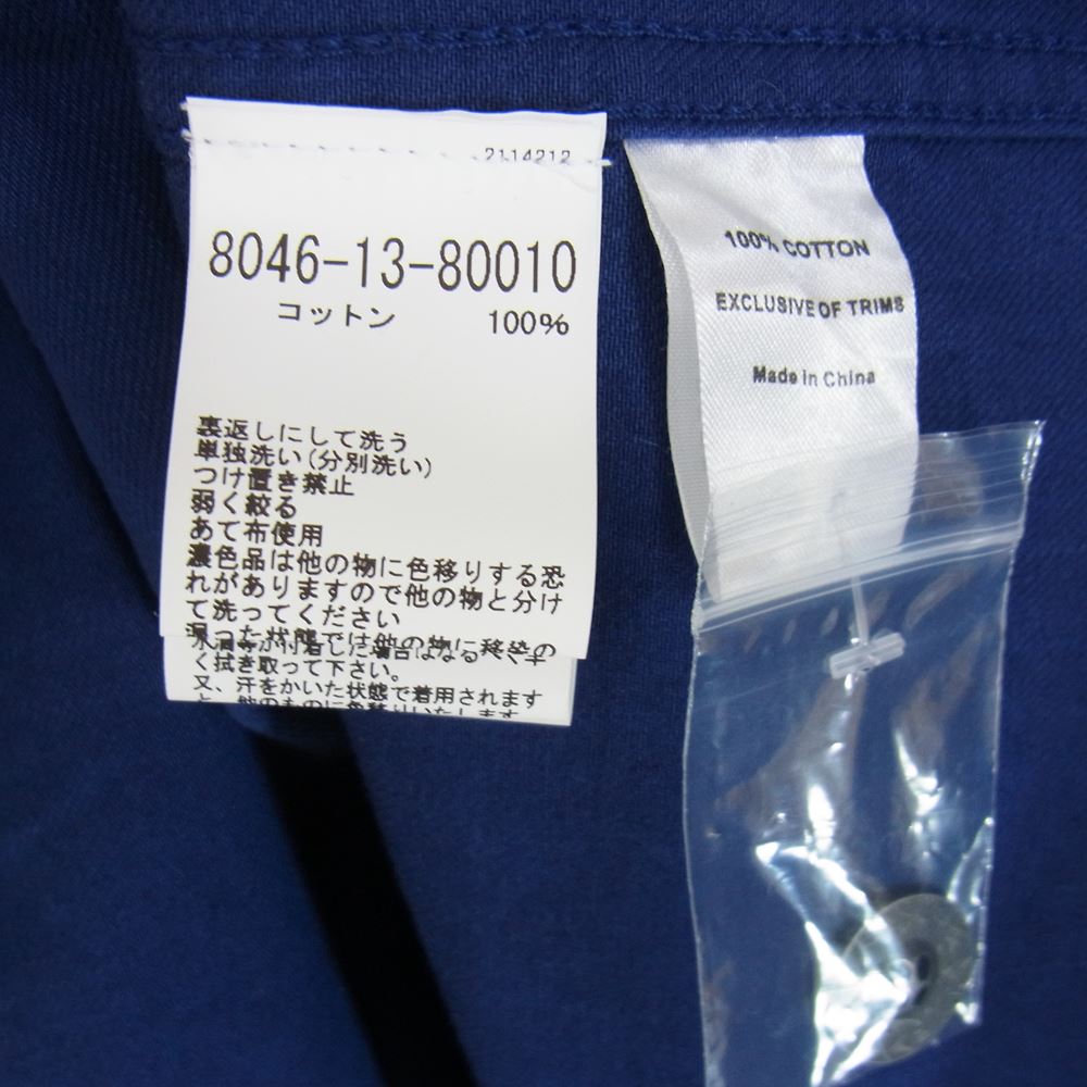 Nigel Cabourn ナイジェルケーボン 8046-13-80010 × LYBRO ライブロ RAILROAD JACKET COTTON TWILL スタンドカラー ジャケット ネイビー系 50【極上美品】【中古】