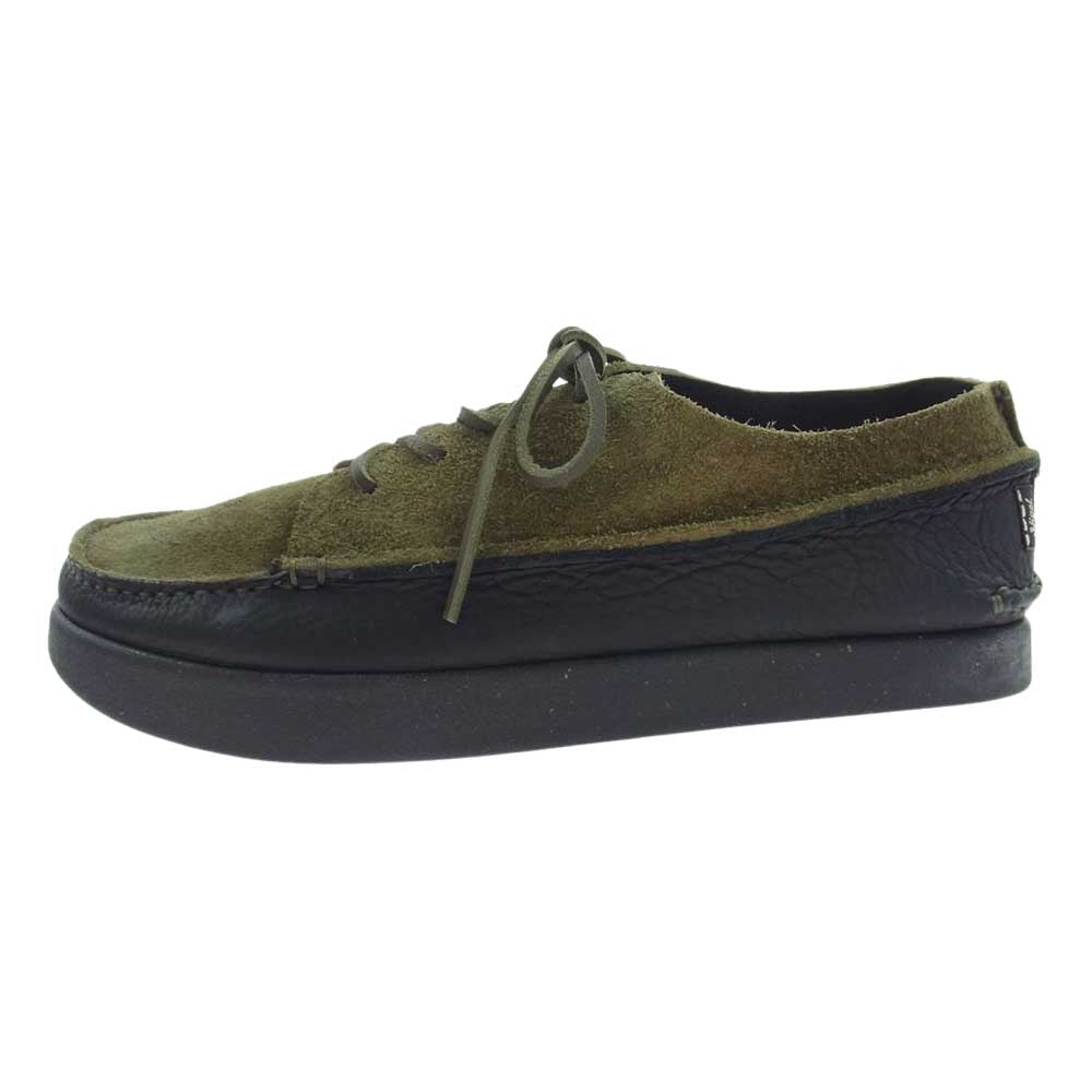 Nigel Cabourn ナイジェルケーボン 8045-12-62500  × Yogi Footwear FINN II ヨギーフットウェア スウェード レザー シューズ グリーン カーキ系 ブラック系【新古品】【未使用】【中古】