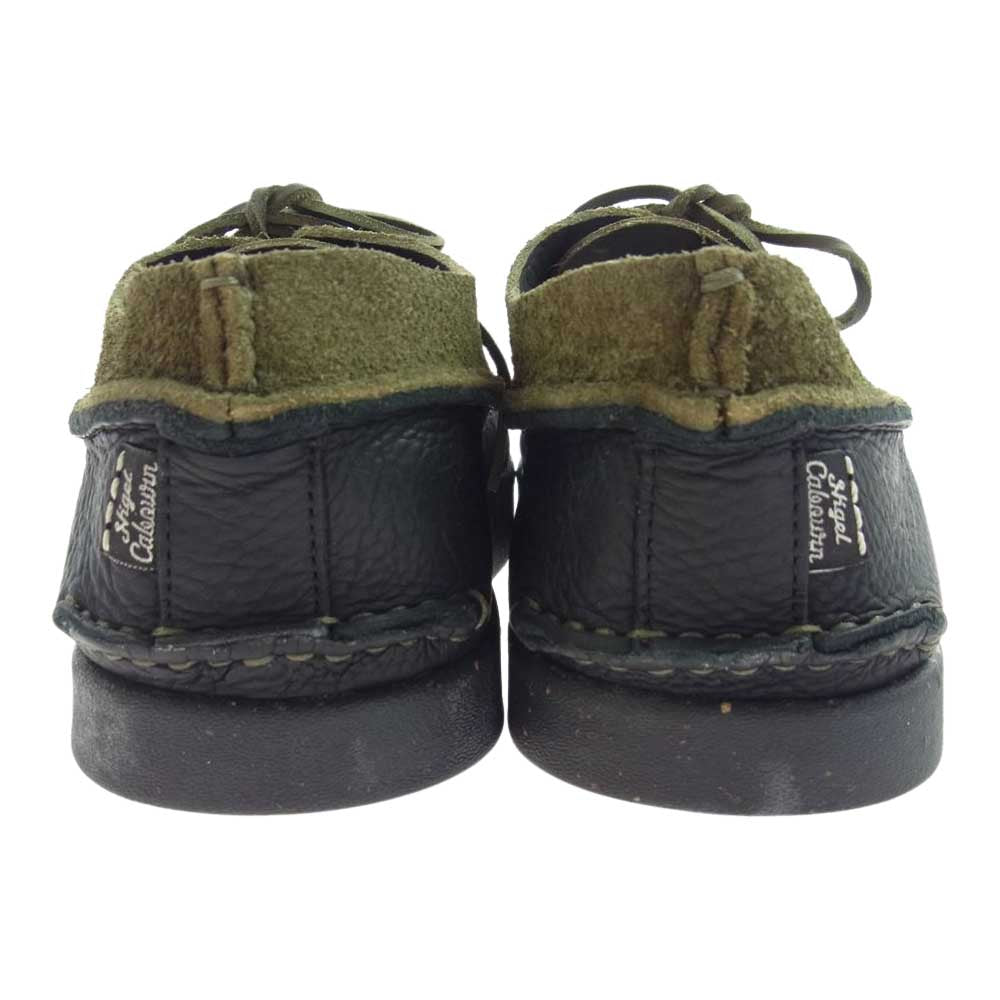 Nigel Cabourn ナイジェルケーボン 8045-12-62500  × Yogi Footwear FINN II ヨギーフットウェア スウェード レザー シューズ グリーン カーキ系 ブラック系【新古品】【未使用】【中古】