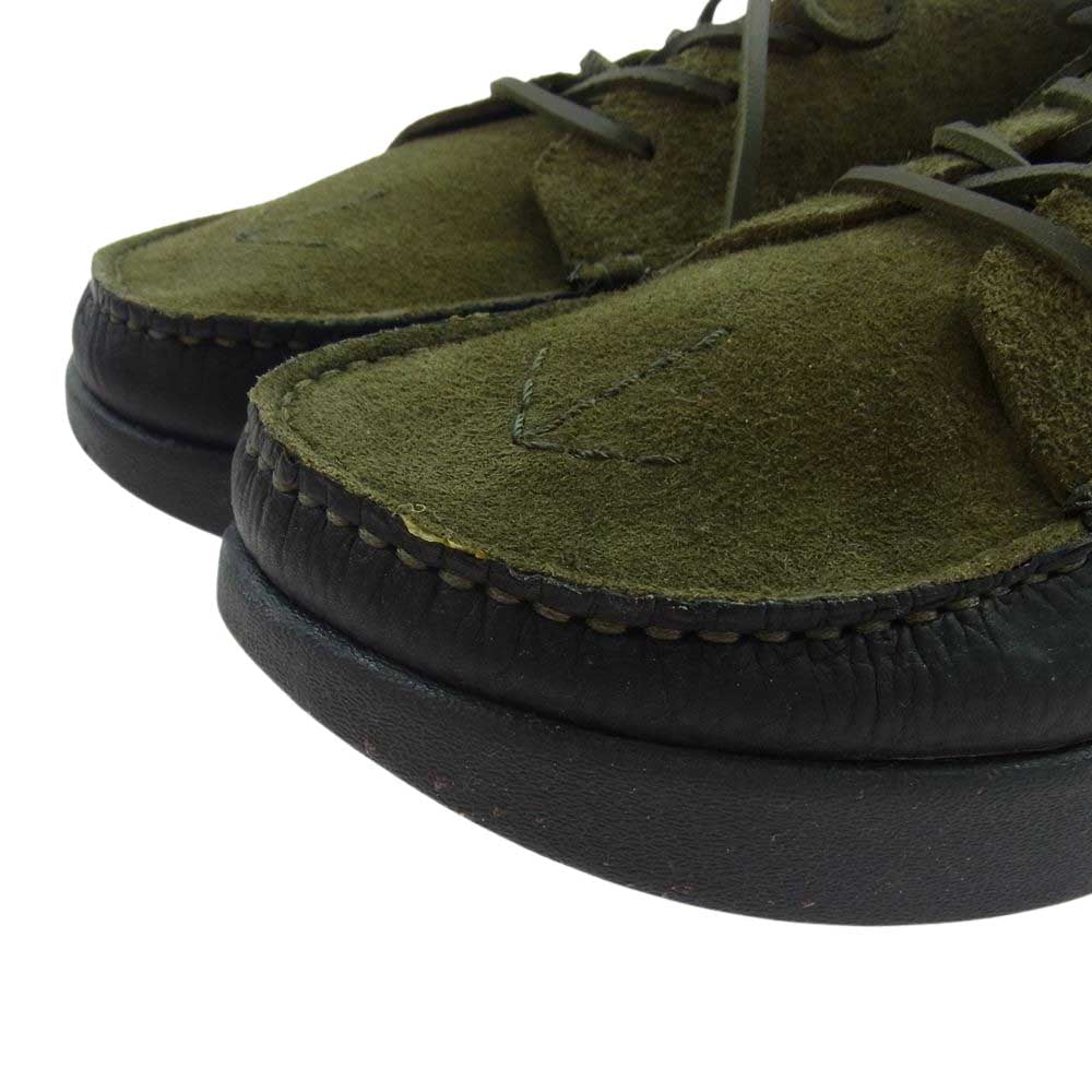 Nigel Cabourn ナイジェルケーボン 8045-12-62500  × Yogi Footwear FINN II ヨギーフットウェア スウェード レザー シューズ グリーン カーキ系 ブラック系【新古品】【未使用】【中古】