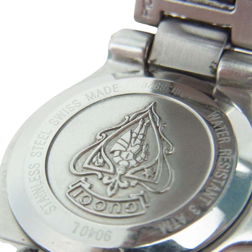 GUCCI グッチ 9040 L ステンレス クォーツ コンピ 腕時計 シルバー系 ゴールド系【中古】