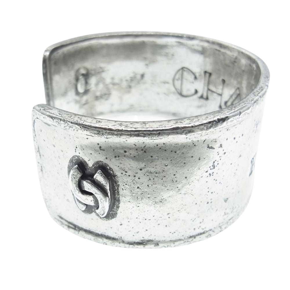 CHANEL シャネル ヴィンテージ ココマーク ロゴ バングル ブレスレット シルバー系【中古】
