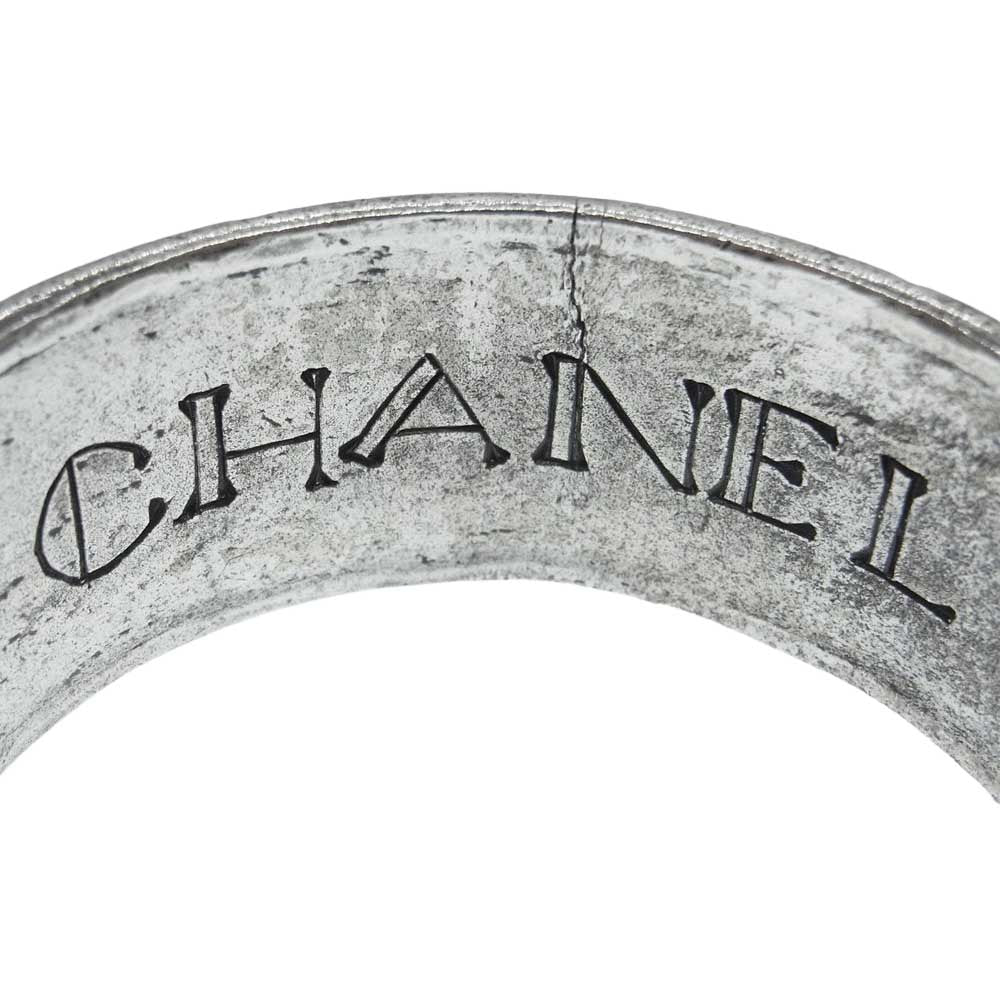 CHANEL シャネル ヴィンテージ ココマーク ロゴ バングル ブレスレット シルバー系【中古】