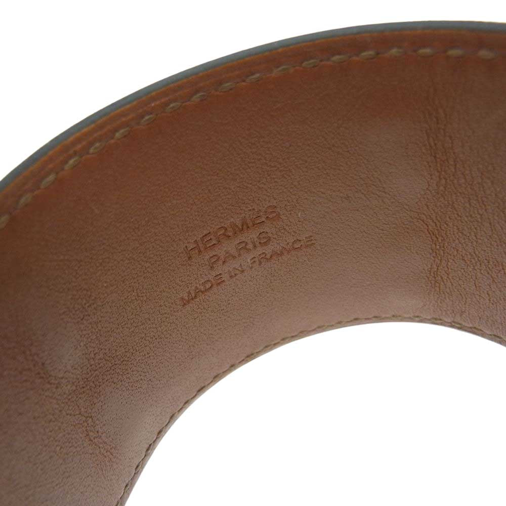 HERMES エルメス コリエドシアン ブレスレット バングル シルバー系 ブラック系【中古】