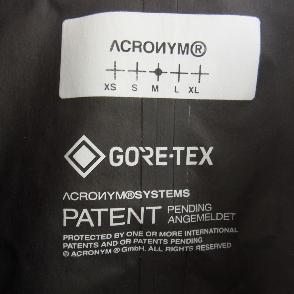 アクロニウム 国内正規品 J1A-GTPL Interops Zip Jacket ハット付属 ブラック系 M【美品】【中古】