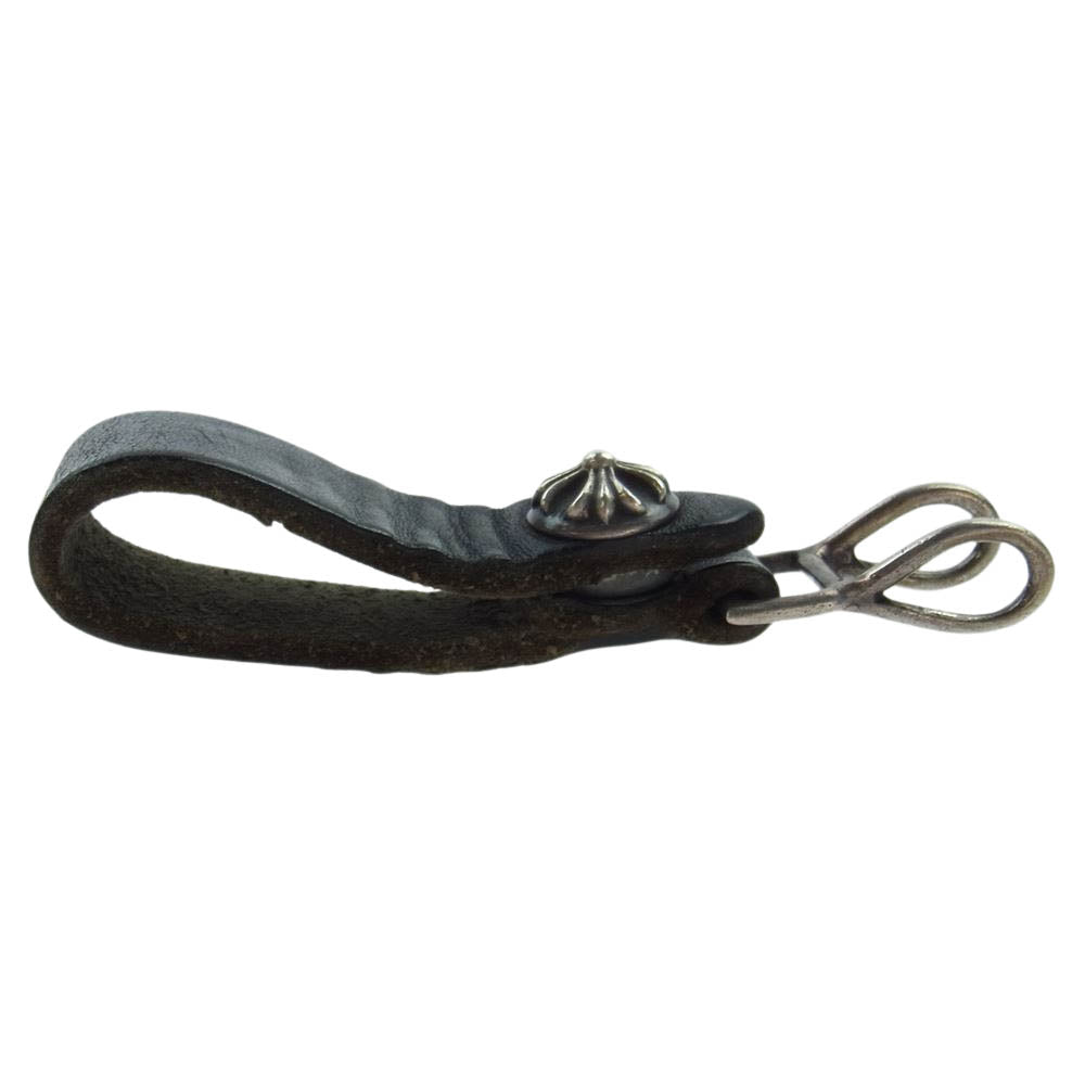 CHROME HEARTS クロムハーツ（原本無） BELTLOOP クロスボールボタン ベルトループ ブラック系【中古】