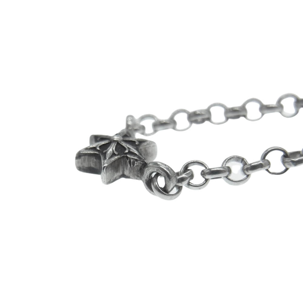CHROME HEARTS クロムハーツ（原本無） スターチャーム ロールチェーン ネックレス 16インチ シルバー系【中古】