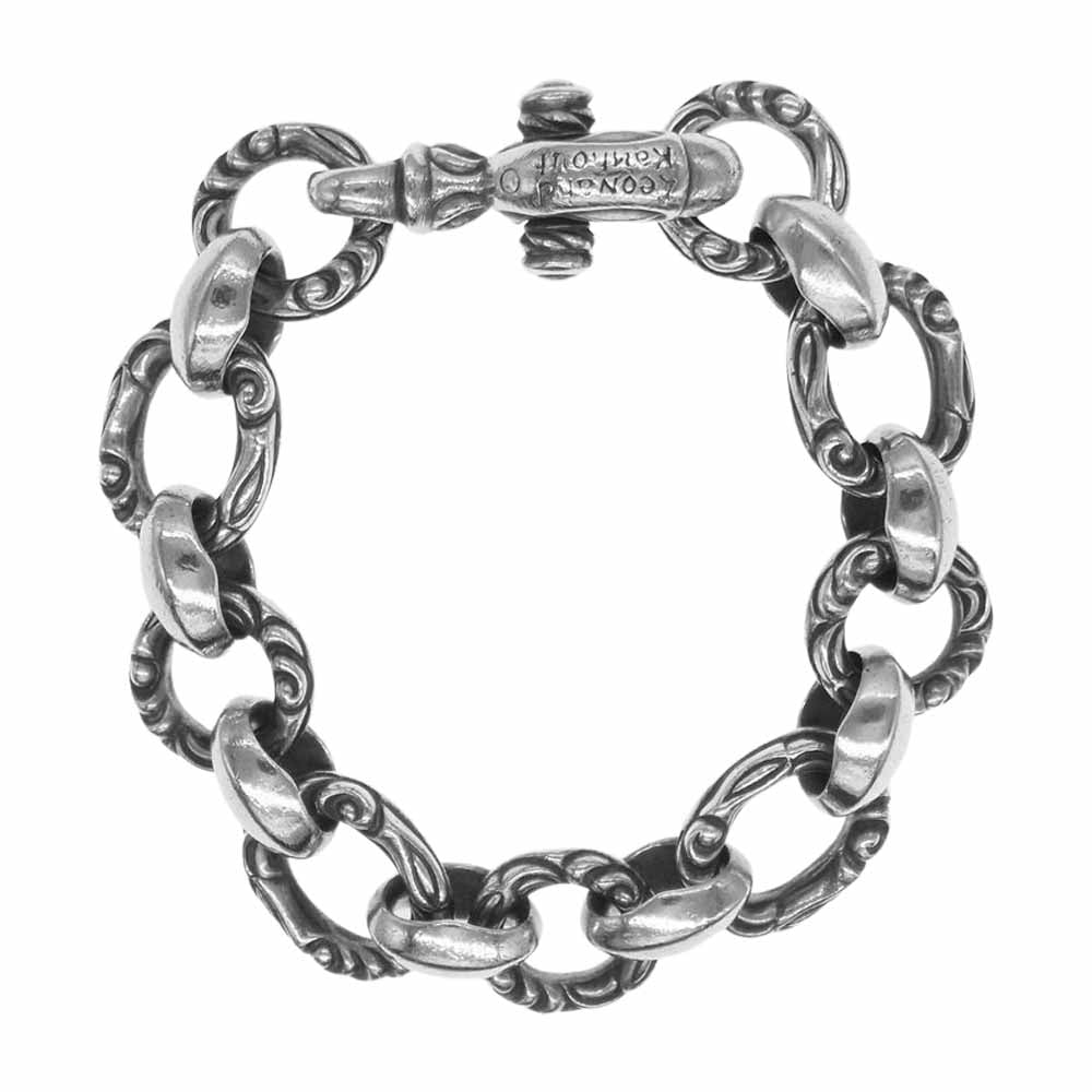 レナードカムホート ロンワンズ ヘロンリンク ブレスレット シルバー系【中古】