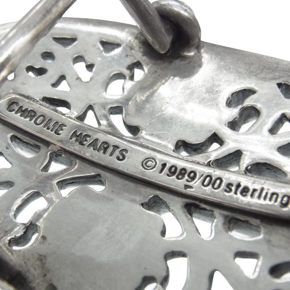 CHROME HEARTS クロムハーツ（原本無） BUCKL OVAL CROSS 1.5 クラシックオーバル ベルト バックル シルバー系【中古】