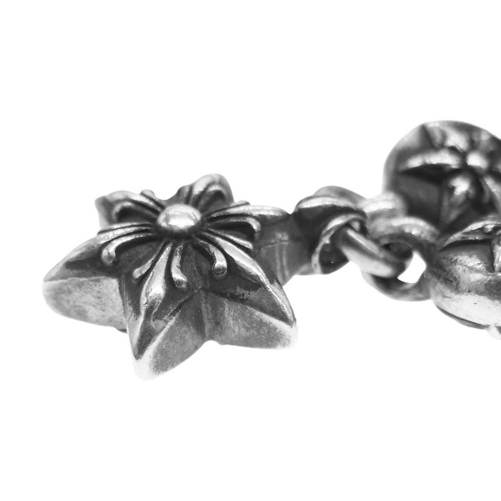 CHROME HEARTS クロムハーツ（原本無） NO1 BALL STAR #1スターボール 6ポイントスタードロップ ブレスレット シルバー系【中古】