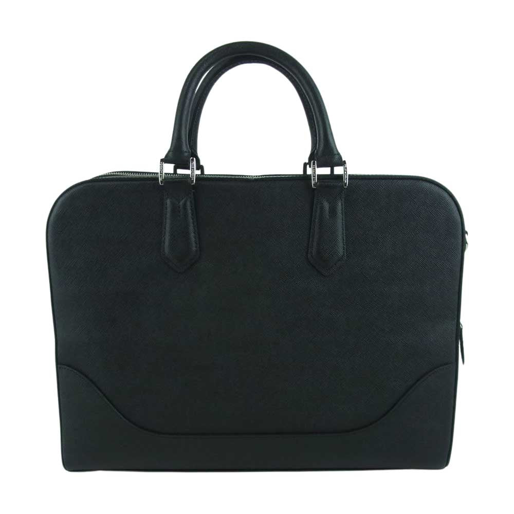PELLE MORBIDA ペッレモルビダ pmo-ca015 Capitano キャピターノ CA015-ブリーフケース ビジネスバッグ 1室タイプ ブラック系【極上美品】【中古】