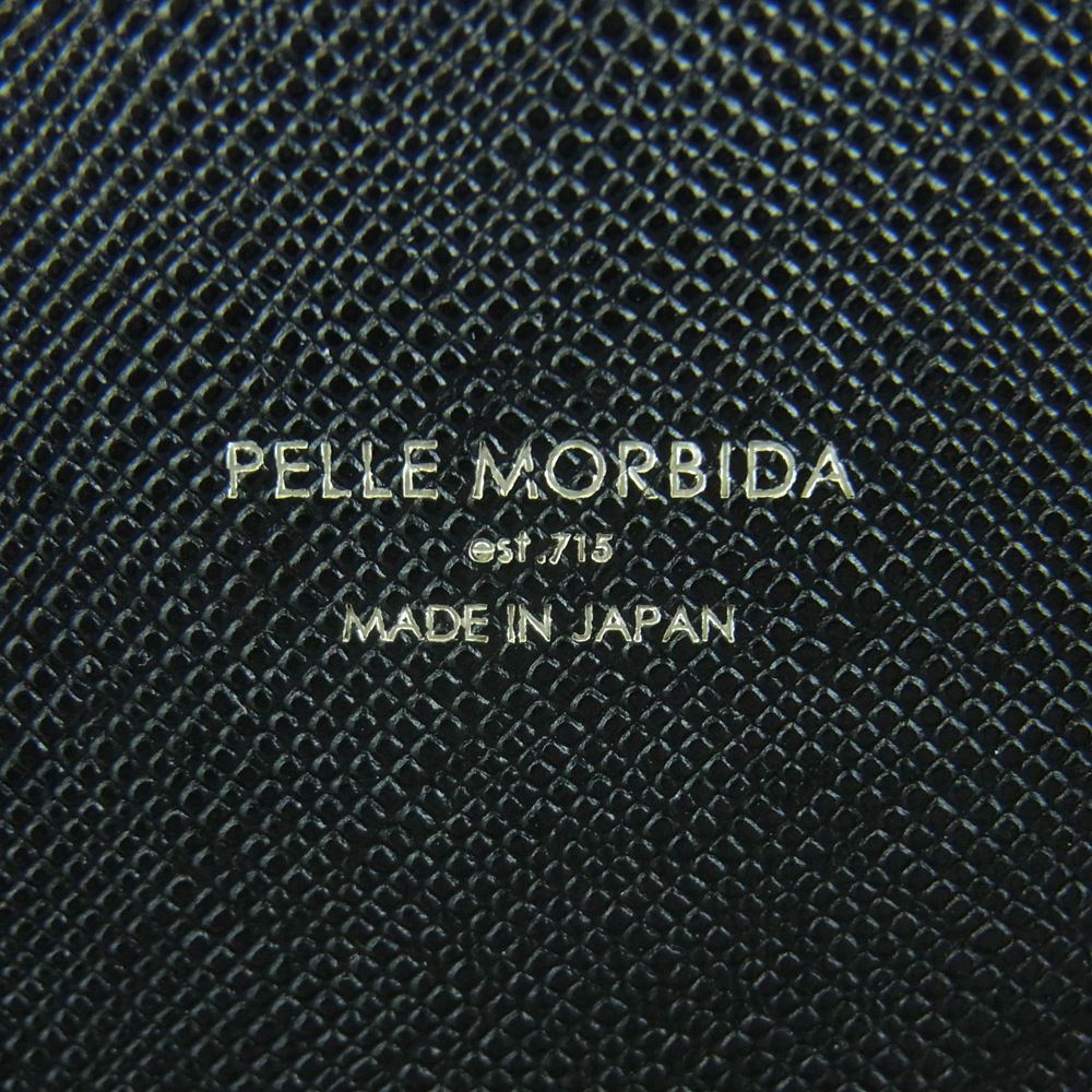 PELLE MORBIDA ペッレモルビダ pmo-ca015 Capitano キャピターノ CA015-ブリーフケース ビジネスバッグ 1室タイプ ブラック系【極上美品】【中古】