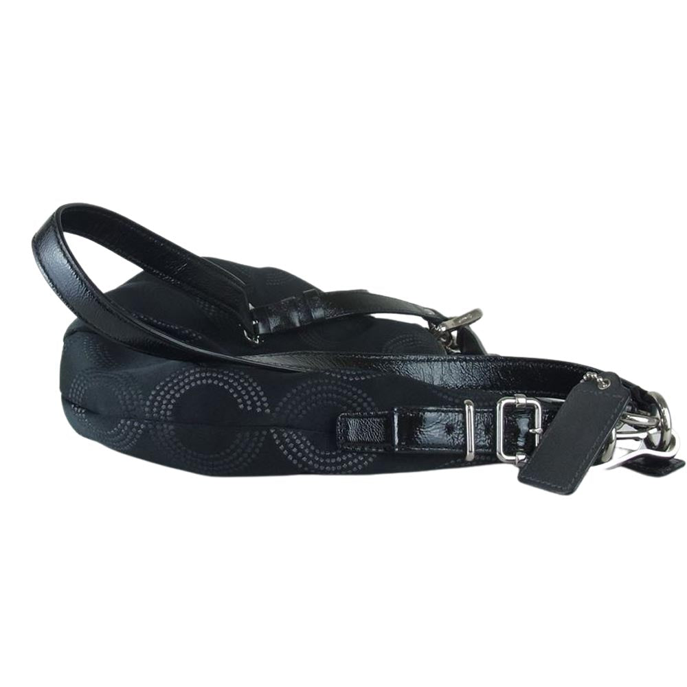 COACH コーチ 15929 15929 マディソン ドッテッド オプ アート コンバーチブル ショルダーバッグ ブラック系【美品】【中古】