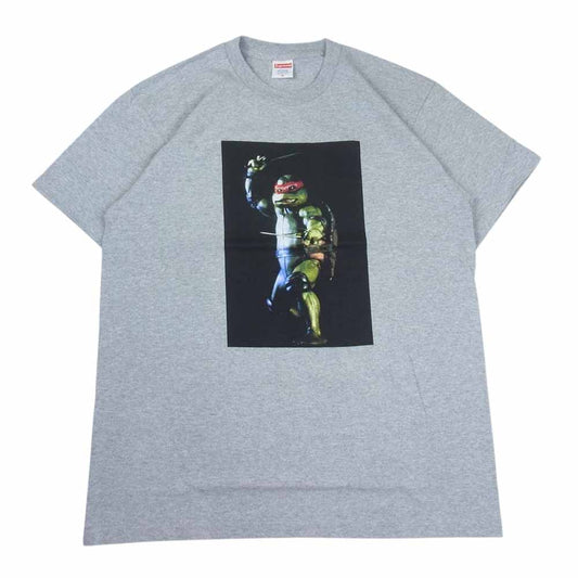 Supreme シュプリーム 21SS  Raphael Tee ミュータントタートルズ ラファエル プリントクルーネック 半袖 Tシャツ グレー系 M【新古品】【未使用】【中古】