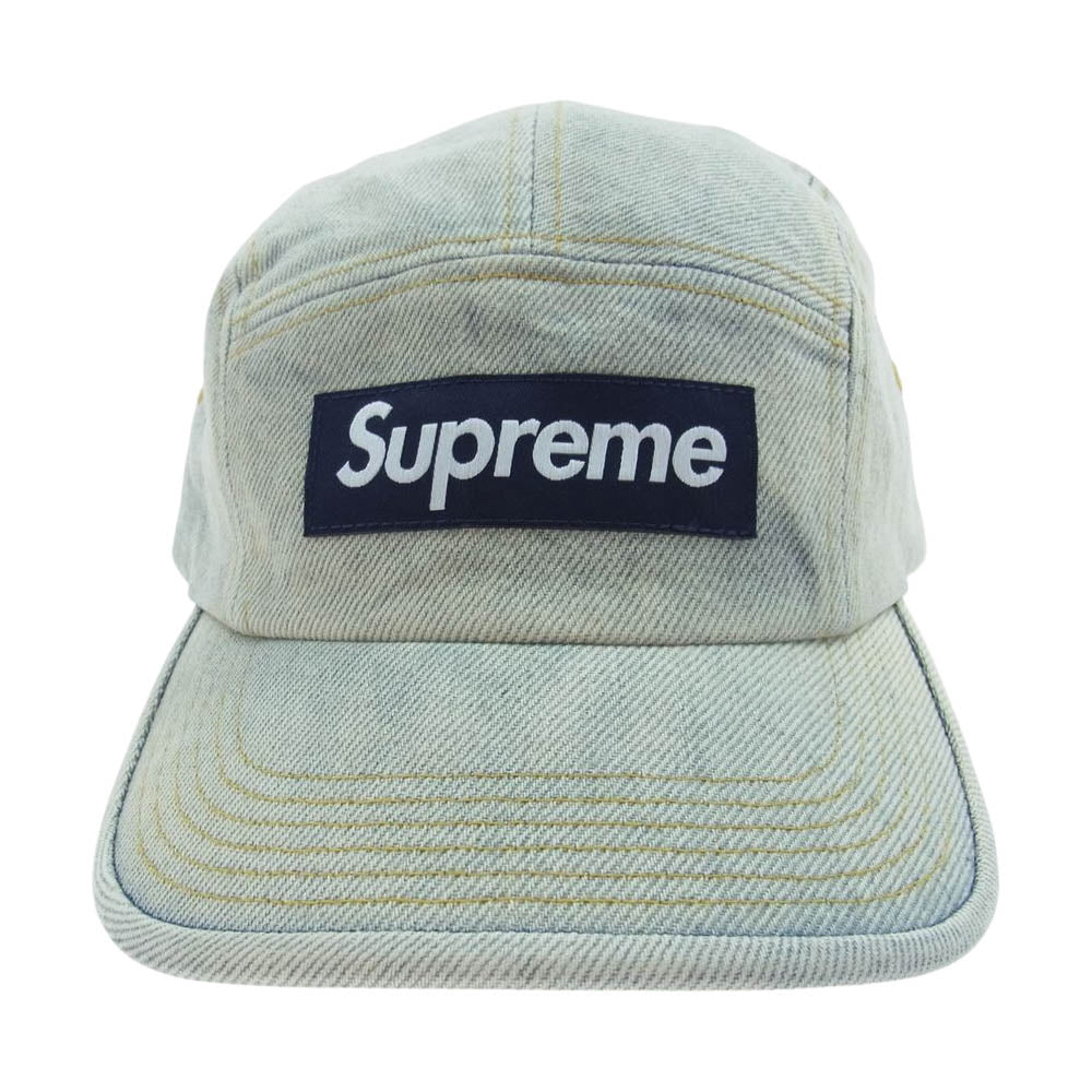 Supreme シュプリーム 23SS  Denim Camp Cap DIRTY INDIGO ダーティー インディゴ ボックスロゴ デニム キャンプキャップ インディゴブルー系【新古品】【未使用】【中古】