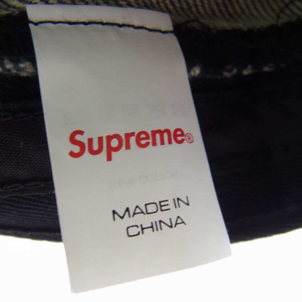 Supreme シュプリーム 23SS  Denim Camp Cap DIRTY INDIGO ダーティー インディゴ ボックスロゴ デニム キャンプキャップ インディゴブルー系【新古品】【未使用】【中古】