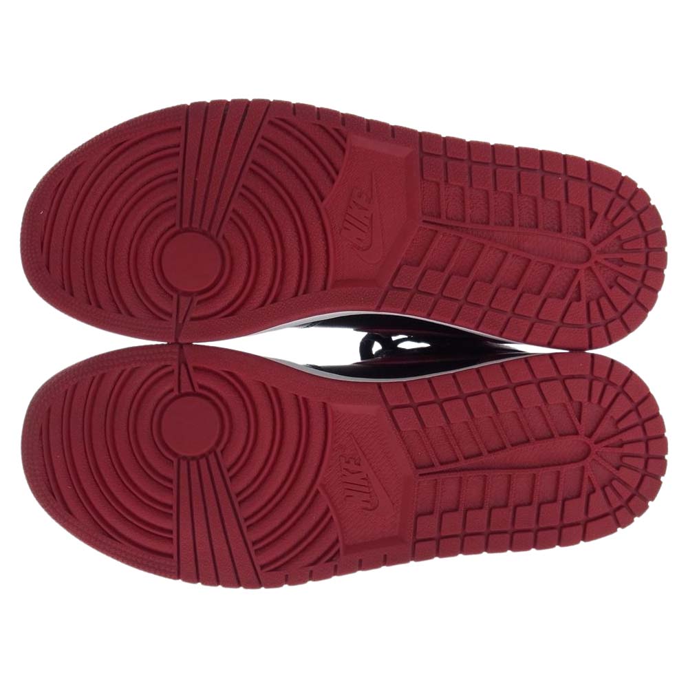 NIKE AIR JORDAN ナイキ ジョーダン 555088-001 16年製 RETRO HIGH OG BANNED BRED レトロ バーンド ブレッド ハイカット スニーカー ブラック系 レッド系 27cm【美品】【中古】