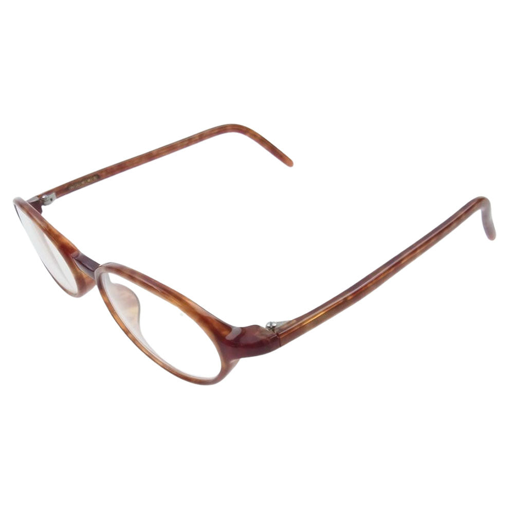 白山眼鏡 ナミハナ オーバルタイプ 眼鏡 アイウェア ブラウン系【中古】