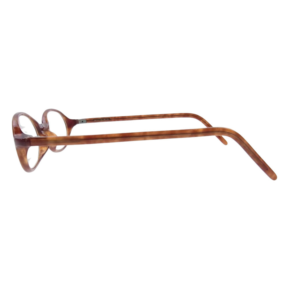 白山眼鏡 ナミハナ オーバルタイプ 眼鏡 アイウェア ブラウン系【中古】