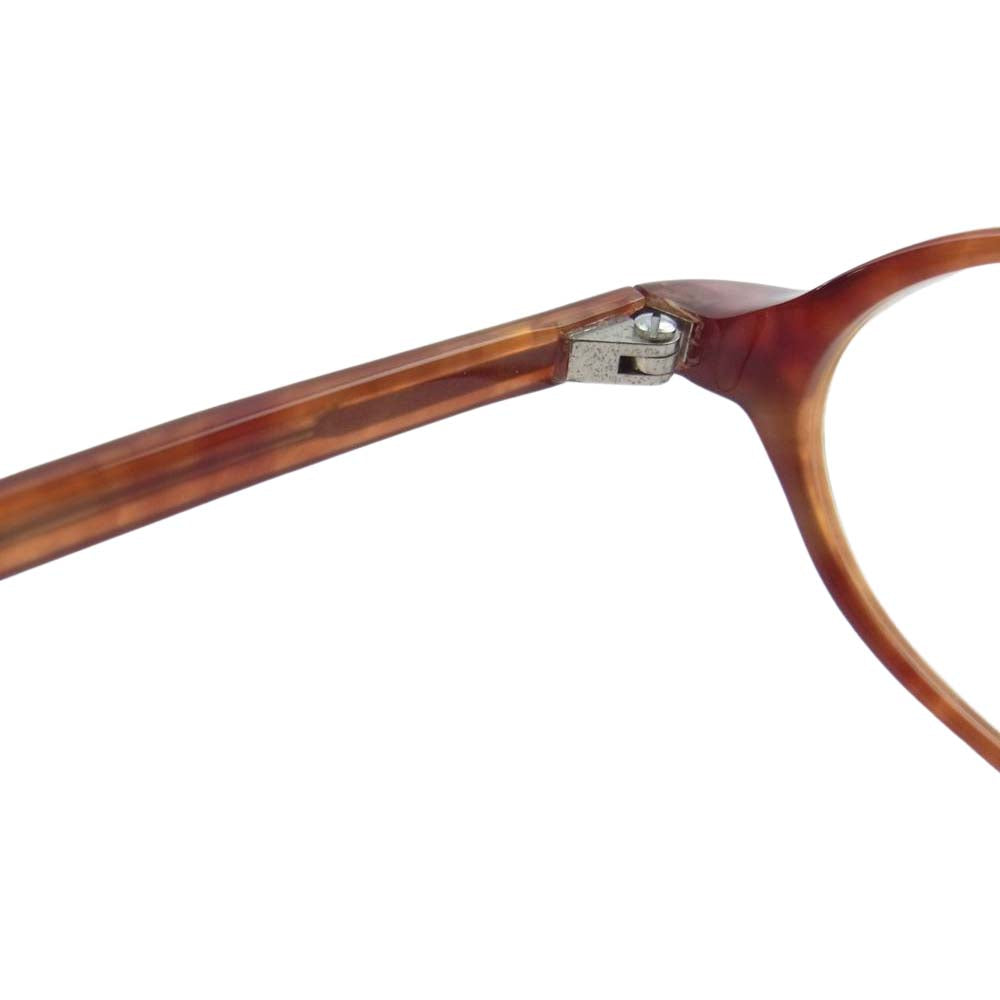 白山眼鏡 ナミハナ オーバルタイプ 眼鏡 アイウェア ブラウン系【中古】