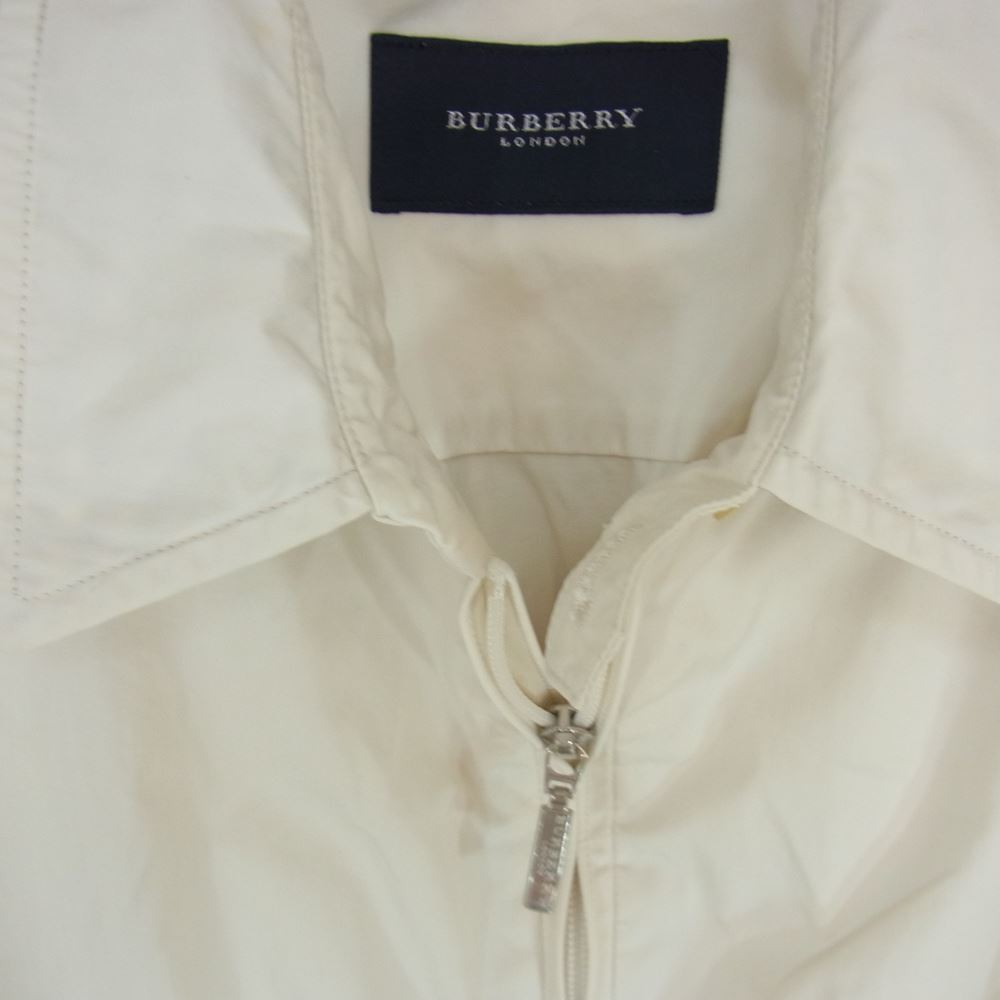 BURBERRY LONDON バーバリー ロンドン BBP66-415-02 スウィングトップ  ジップ ブルゾン ジャケット オフホワイト系 LL【中古】