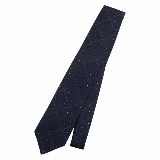 GLADHAND & Co. グラッドハンド GH TIE ネクタイ チェック柄  ネイビー系【中古】