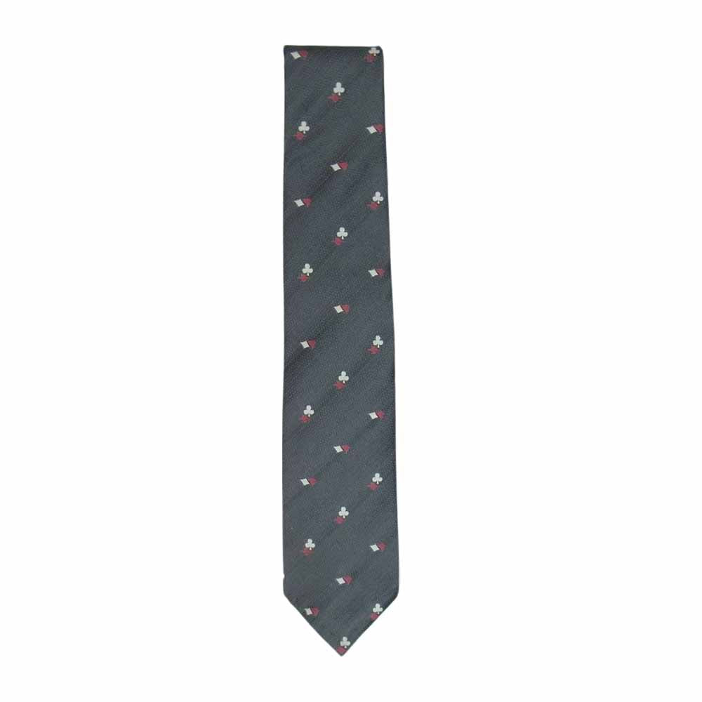 GLADHAND & Co. グラッドハンド GH TIE ネクタイ トランプマーク 柄 グレー系【中古】