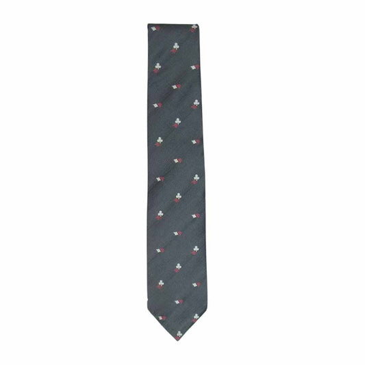 GLADHAND & Co. グラッドハンド GH TIE ネクタイ トランプマーク 柄 グレー系【中古】