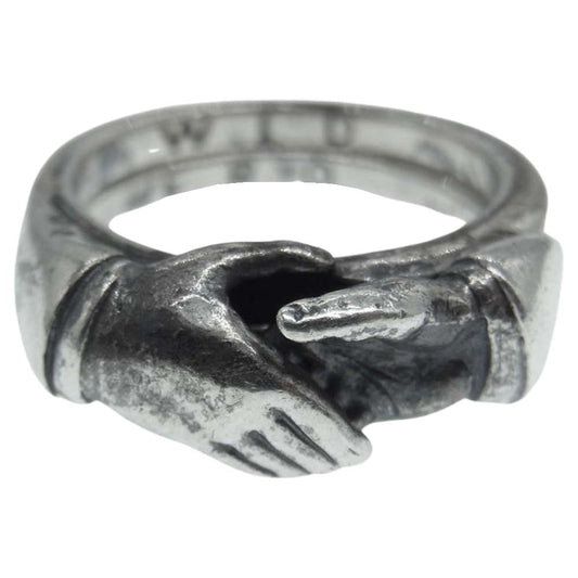 WEIRDO ウィアード Shake Hands Ring シェイクハンド 2連 リング シルバー925 シルバー系 12号【中古】