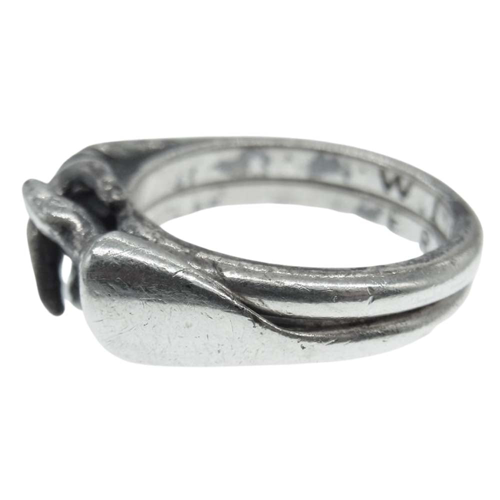 WEIRDO ウィアード Shake Hands Ring シェイクハンド 2連 リング シルバー925 シルバー系 12号【中古】