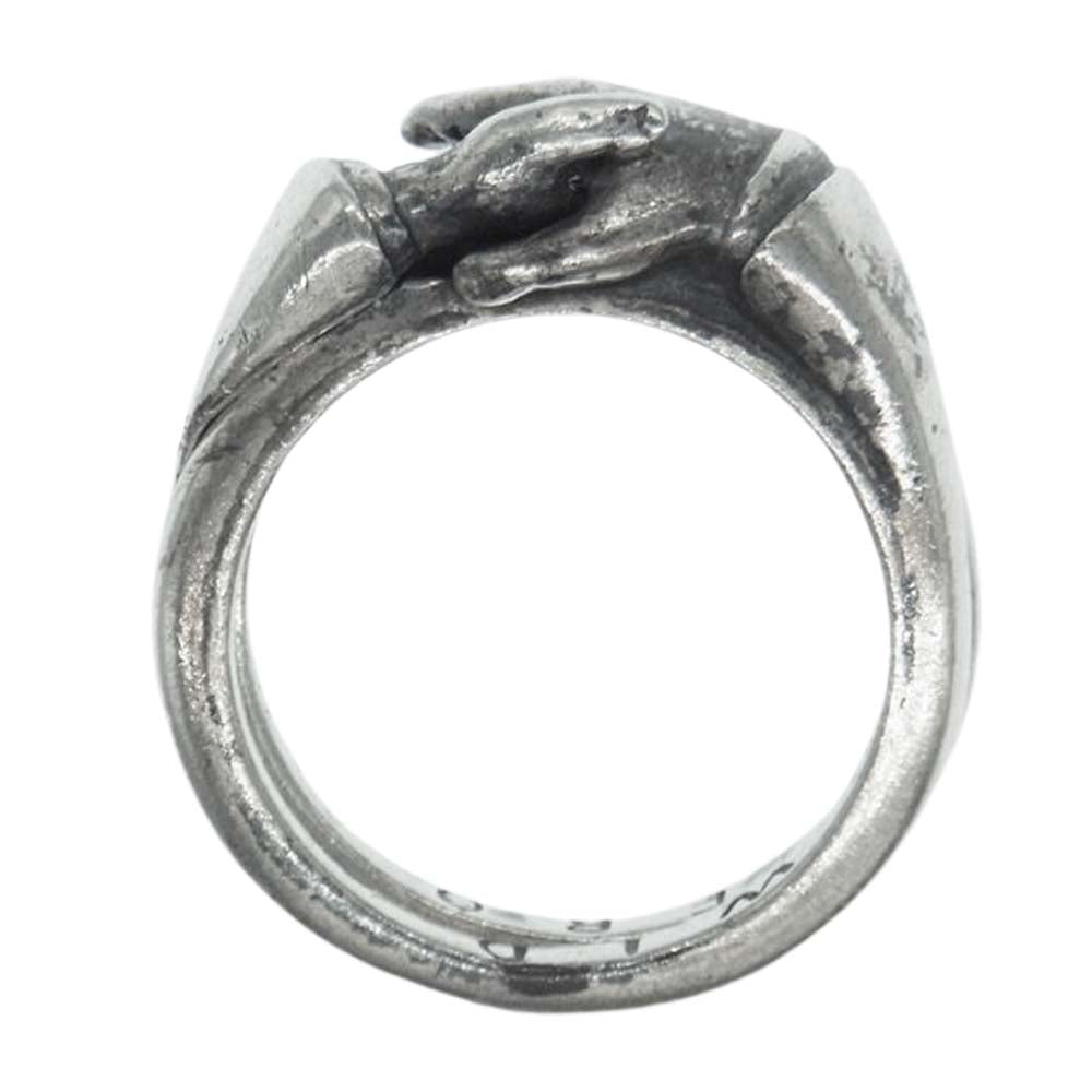 WEIRDO ウィアード Shake Hands Ring シェイクハンド 2連 リング シルバー925 シルバー系 12号【中古】