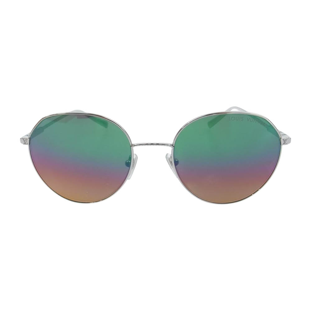 LOUIS VUITTON ルイ・ヴィトン Z1604U LV Ace Round Sunglasses エース ラウンド サングラス シルバー系【中古】