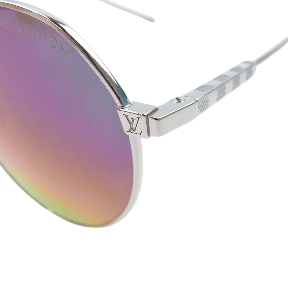 LOUIS VUITTON ルイ・ヴィトン Z1604U LV Ace Round Sunglasses エース ラウンド サングラス シルバー系【中古】