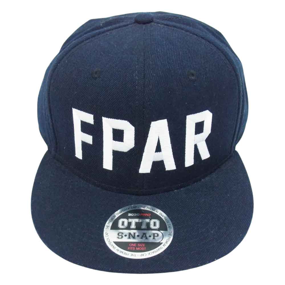 フォーティーパーセントアゲインストライツ FPAR 刺繍 キャップ ネイビー系【中古】