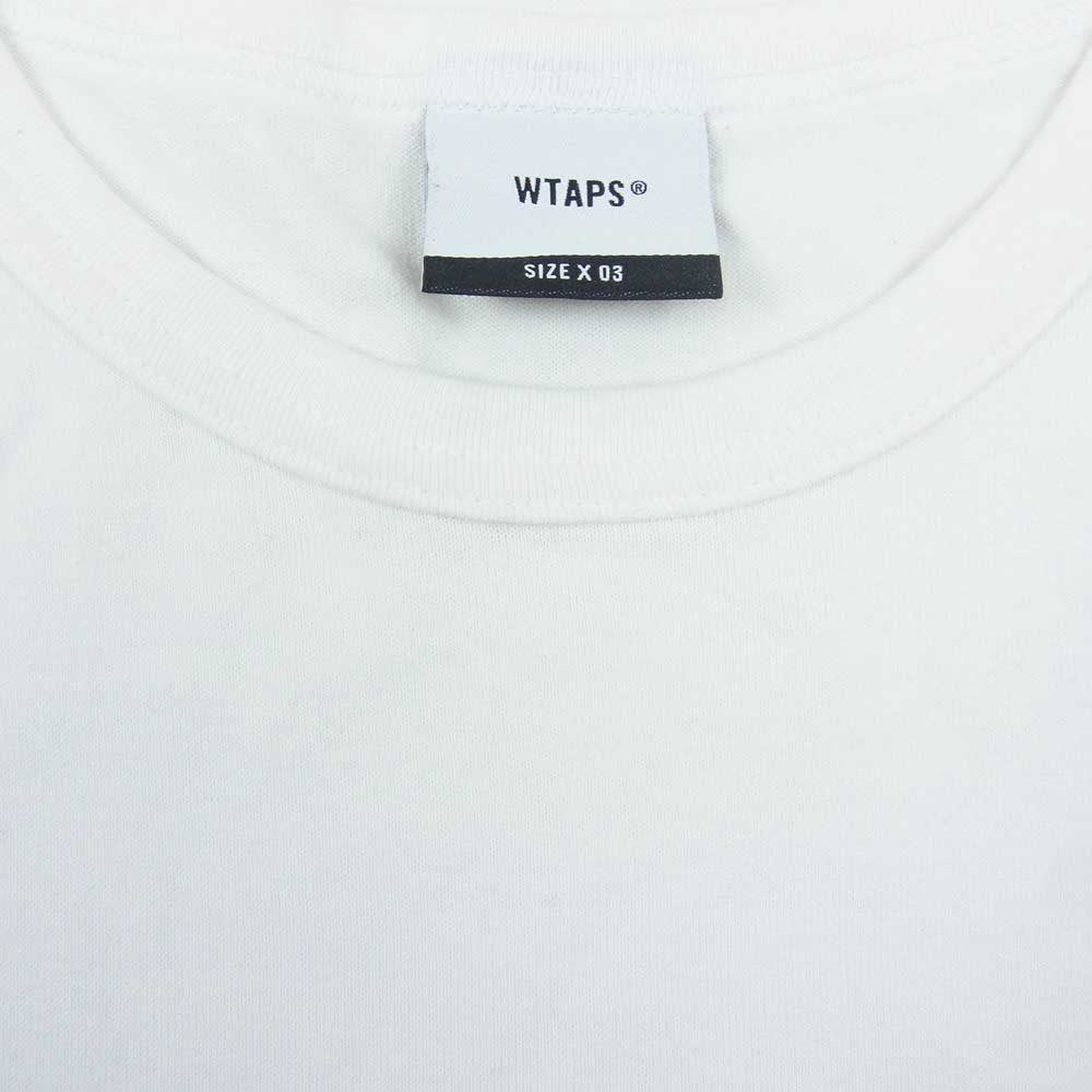WTAPS ダブルタップス 20SS 201ATDT-CSM07 HOMME BASE SS 02 TEE COTTON ホームベース 半袖 Tシャツ ホワイト系 03【中古】
