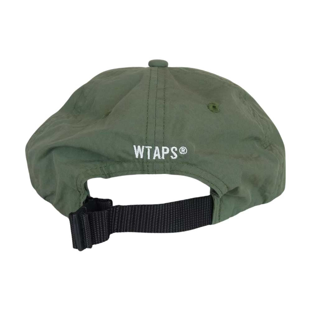 WTAPS ダブルタップス 21AW 212HCDT-HT10 T-6L 03 CAP 6パネル ロゴ 刺繍 ナイロン キャップ オリーブ系 F【中古】