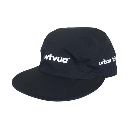 WTAPS ダブルタップス 21SS 211HCDT-HT09 CAP NYLON TUSSAH ナイロン タッサー ロゴ プリント キャップ ブラック ブラック系 03【中古】