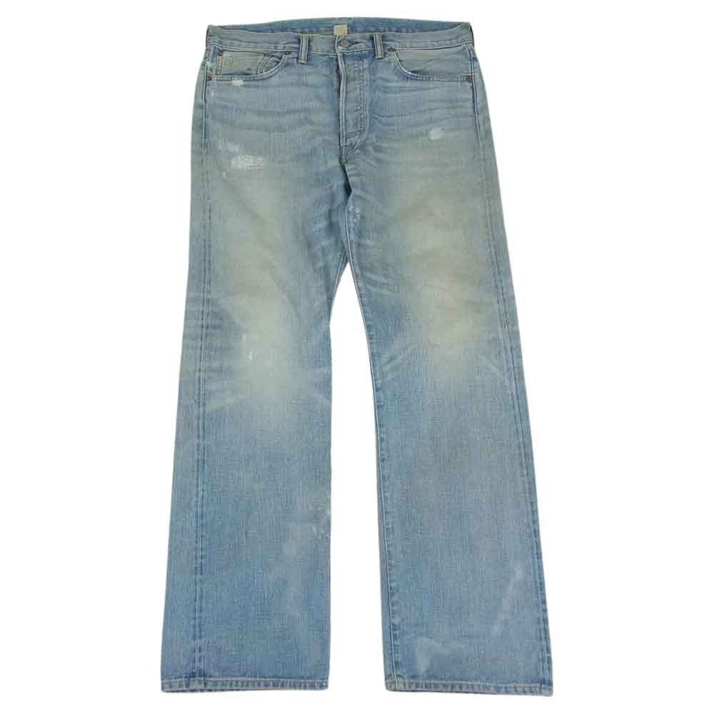 RRL ダブルアールエル RN＃41381 USA製 ストレート デニム パンツ インディゴブルー系 34【中古】