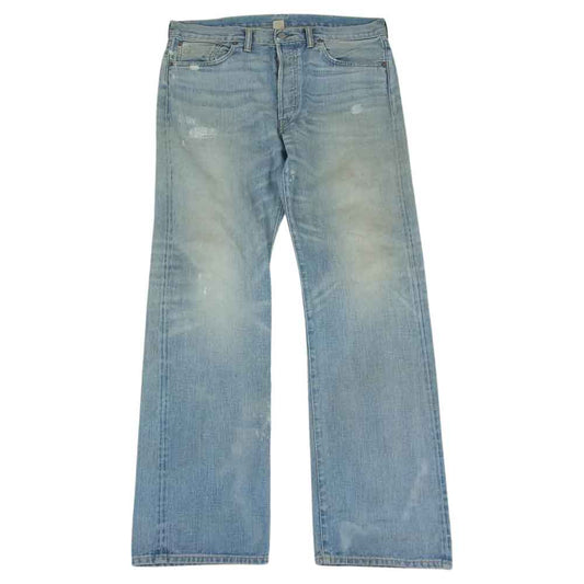 RRL ダブルアールエル RN＃41381 USA製 ストレート デニム パンツ インディゴブルー系 34【中古】