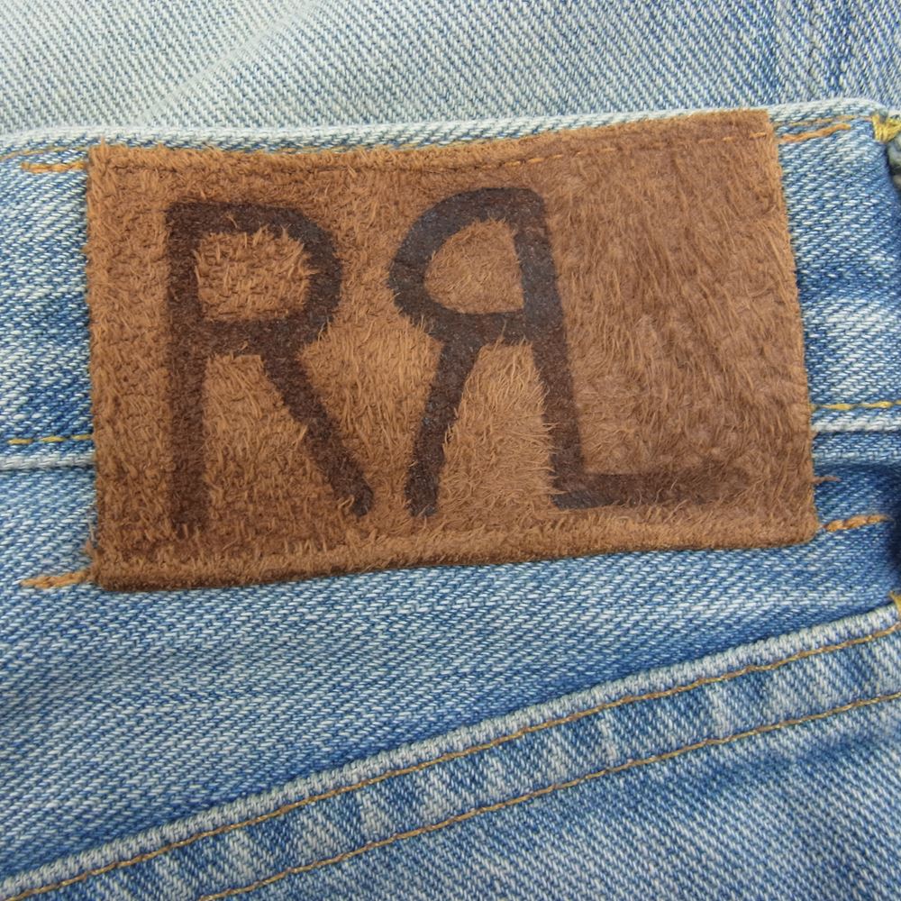 RRL ダブルアールエル RN＃41381 USA製 ストレート デニム パンツ インディゴブルー系 34【中古】