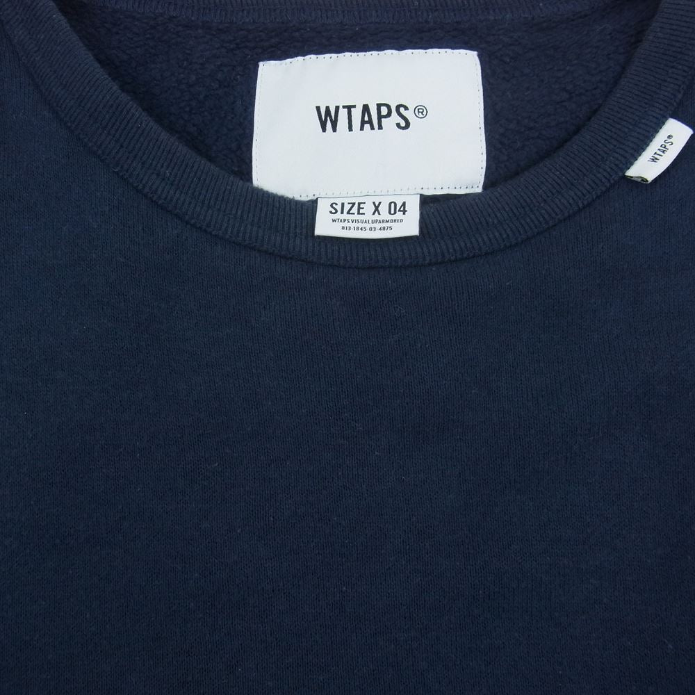 WTAPS ダブルタップス 211ATDT-CSM18 INSECT CREW NECK スウェット ネイビー系 04【中古】