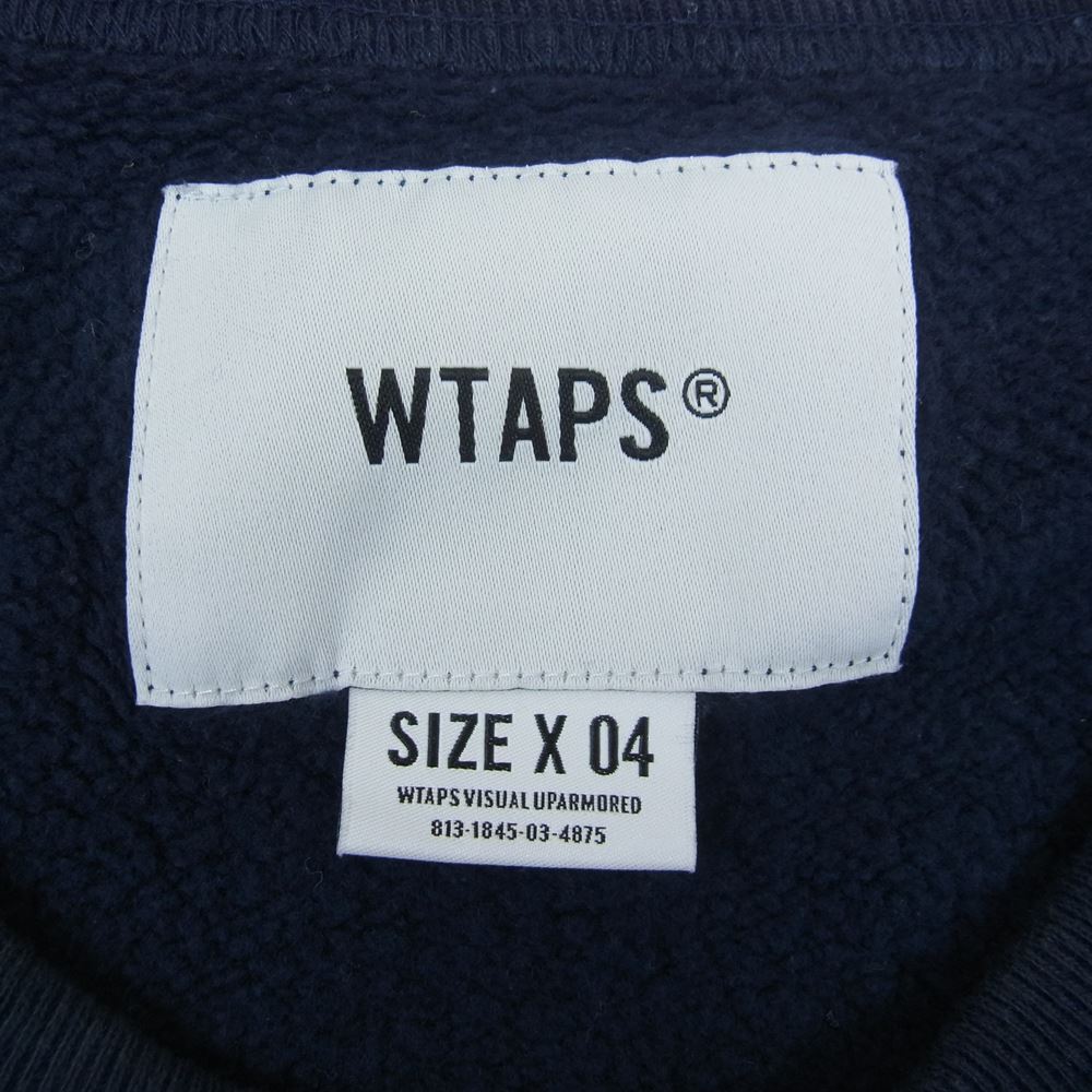 WTAPS ダブルタップス 211ATDT-CSM18 INSECT CREW NECK スウェット ネイビー系 04【中古】