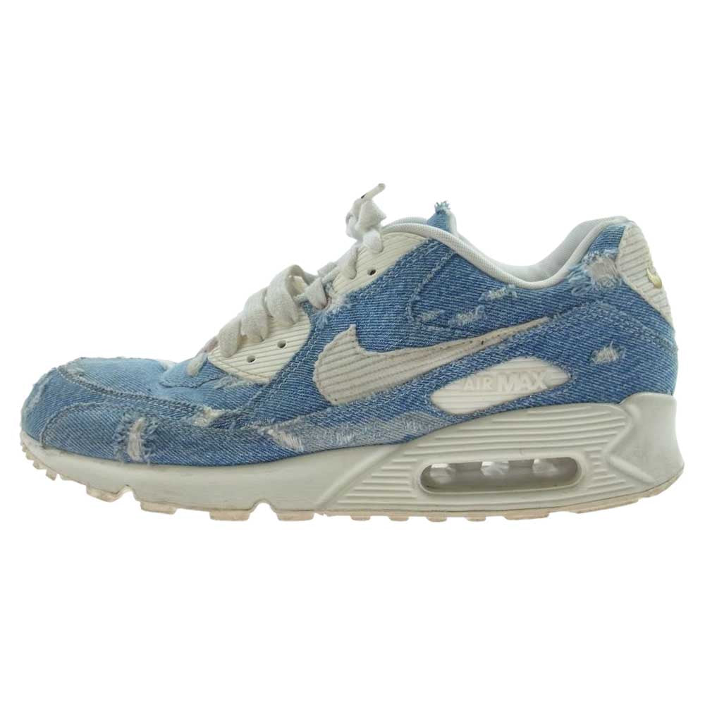 NIKE ナイキ 708279-988 × Levis リーバイス BY YOU AIR MAX 90 バイユー エア マックス 90 コーデュロイ デニム スニーカー インディゴブルー系 27.5㎝【中古】